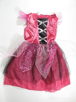 Šaty na karneval růžovo černé  secondhand