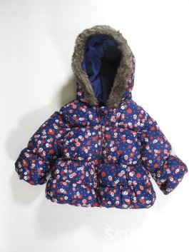 Zimní kytkovaná bunda pro holky  secondhand