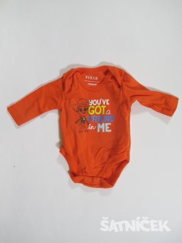 Body dl rukáv oranžové pro nejmenší  secondhand