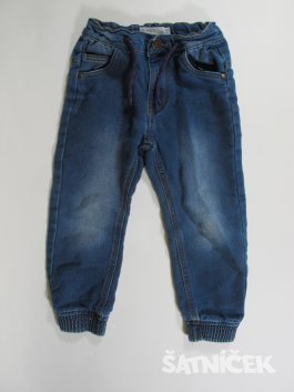 Modré džínové kalhoty pro holky 
