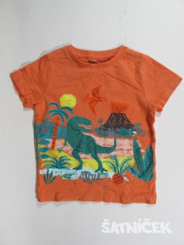 Oranžové triko  pro kluky 