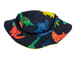 Klobouk pro kluky tmavě modrý s dinosaury secondhand