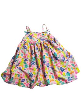 Barevné šaty s obrázky na ramínkách secondhand Matalan