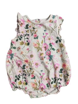 Zelené kytkované body s volánky pro holky secondhand Next