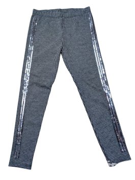 Kostkované kalhoty se třpytkami pro holky secondhand George