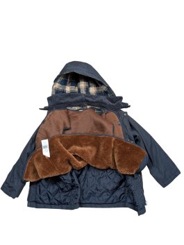 Tmavá zimní bunda se sundávací vestou pro kluky secondhand Kids