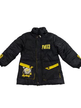 Černá zimní bunda zateplená pro kluky secondhand 