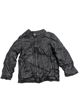 Černá koženková bunda pro holky secondhand