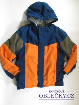 Zvětšit Zimní bunda pro kluky modro oranžovo zelená secondhand
