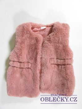 Zvětšit Chlupatá růžová vesta pro holky secondhand