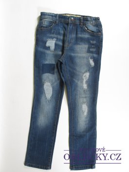 Zvětšit Džínové modré  kalhoty pro holky secondhand