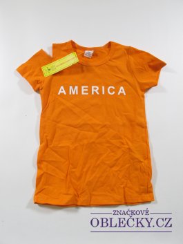 Zvětšit Oranžové triko s nápisem outlet