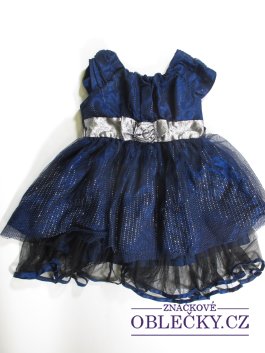 Zvětšit Modro stříbrné šaty pro holky secondhand