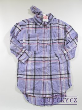 Zvětšit Kostkovaná fialová košile outlet