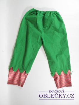 Zvětšit Kalhoty vánoční  pro děti -skřítek 