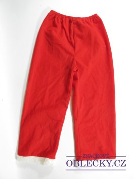 Zvětšit Kalhoty vánoční   červené pro děti 