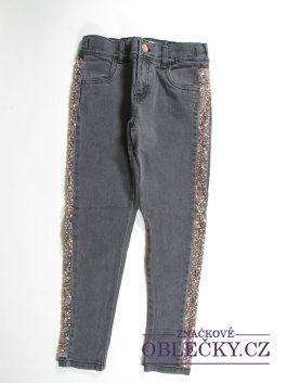 Zvětšit Džínové kalhoty pro holky šedé  secondhand