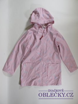 Zvětšit Pogumovaná bunda růžová pro holky secondhand