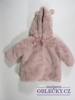 Zvětšit Růžový kabátek pro holky chlupatý secondhand