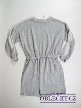 Zvětšit Úpletové šaty pro holky šedo bílé secondhand