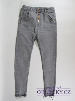Zvětšit Džínové šedé kalhoty pro holky saecondhand