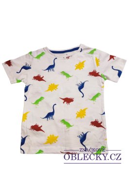 Zvětšit Triko krátké bílé s dinosaury pro kluky outlet