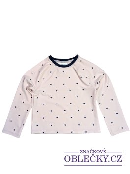 Zvětšit Triko na plavání s dlouhým rukávem růžové se srdíčky secondhand