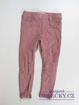 Zvětšit Manžestrové kalhoty pro holky růžové secondhand