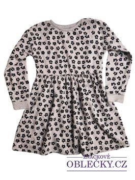 Zvětšit Jarní šedé mikinové šaty se vzorem pro holky secondhand girlswear