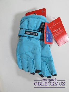 Zvětšit Zimní rukavice prstové tyrkysové pro holky nové