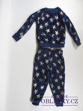 Zvětšit Modré fleesové pyžamo pro holky secondhand