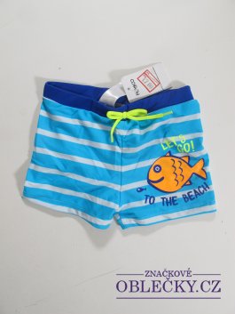 Zvětšit Nohavičkové plavky pro kluky s pruhem outlet 