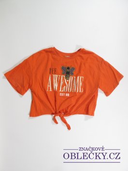 Zvětšit Oranžové triko pro holky , krátké secondhand