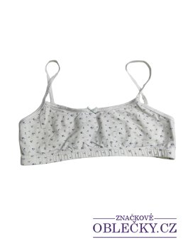 Zvětšit Bílá podprsenka s kytičkami pro holky secondhand Matalan