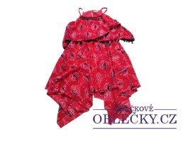 Zvětšit Šaty růžové se vzorem na ramínkách secondhand