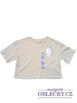 Zvětšit Světlé crop triko s krátkým rukávem pro holky outlet