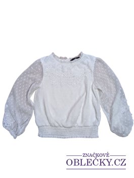 Zvětšit bílá halenka s kytičkami pro holky secondhand