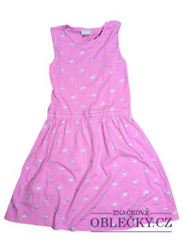 Zvětšit Růžové šaty s plameňákem pro holky secondhand girlswear