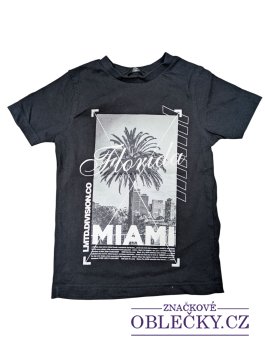 Zvětšit černé tričko pro kluky miami secondhand george 