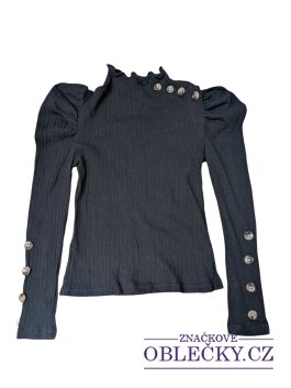Zvětšit Černé triko s dlouhým rukávem pro holky secondhand Shein
