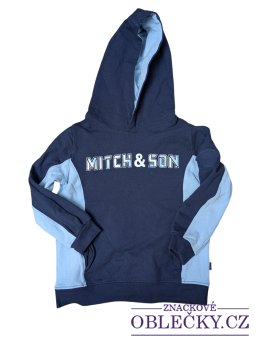 Zvětšit Modrá mikina pro kluky s nápisem secondhand Mitch&Son
