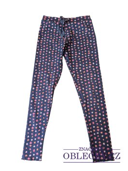 Zvětšit tmavě modré legínky s květinami pro holky secondhand Primark 