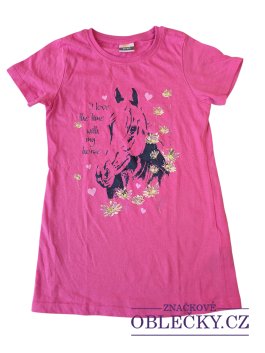 Zvětšit Růžové šaty s koněm pro holky secondhand Kids