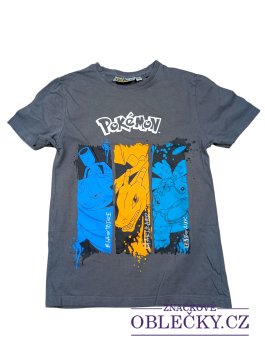 Zvětšit Šedé triko Pokémon pro kluky secondhand 