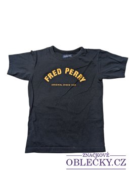 Zvětšit Černé triko s nápisem pro kluky secondhand Fred Perry