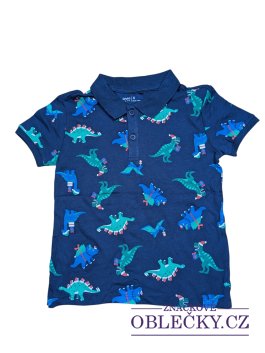 Zvětšit Tmavá polokošile s obrázky pro kluky secondhand Onko