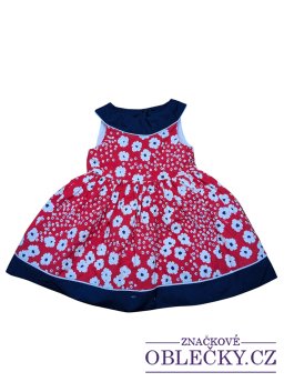 Zvětšit Červené šaty kytkované pro holky secondhand mothercare