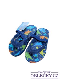 Zvětšit Modré žabky s dinosaury pro kluky outlet Hello Summer