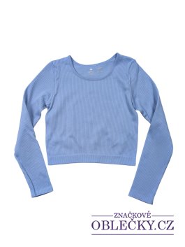 Zvětšit Modré triko žebrované pro holky secondhand F&F