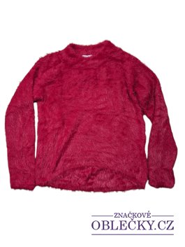 Zvětšit Chlupatá mikina červená pro holky secondhand H&M